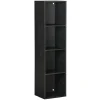 Gifi Rangement|Structure Box Cube 4 cases 35,2x30x137,2cm bois noir