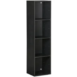 Gifi Rangement|Structure Box Cube 4 cases 35,2x30x137,2cm bois noir