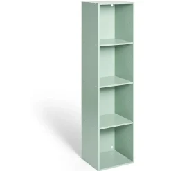 Gifi Rangement|Structure Box Cube 4 cases 35x30x137cm bois vert