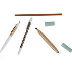 Gifi Beauté^Stylo design militaire et motif renard x4