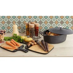 Online Gifi Support avec 4 pots à condiments