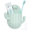 Gifi Aménagement Salle De Bain^Support brosse à dents adhésif forme cactus