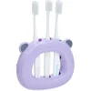Gifi Aménagement Salle De Bain^Support 3 brosses à dents enfant violet