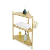 Gifi Aménagement Salle De Bain^Étagère d'angle bambou 3 niveaux
