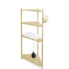 Gifi Aménagement Salle De Bain^Étagère d'angle bambou 4 niveaux