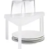 New Gifi Étagère d'angle cuisine plastique blanc