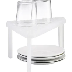 New Gifi Étagère d'angle cuisine plastique blanc