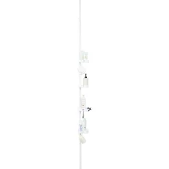 Gifi Equipement Douche^Étagère d'angle de douche 4 niveaux hauteur réglable