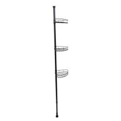 Gifi Equipement Douche^Étagère d'angle 3 niveaux métal noir
