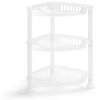 Best Gifi Étagère d'angle à poser 3 niveaux plastique transparent 28x20xH.33,5cm