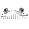 Gifi Equipement Douche^Étagère de douche panier d'angle à ventouse inox
