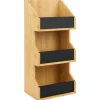 Clearance Gifi Étagère 3 niveaux bambou naturel 40x18xH13cm