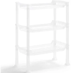 Discount Gifi Étagère à poser 3 niveaux plastique transparent 32,5x18xH.33,5cm