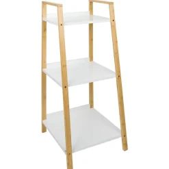 Gifi Aménagement Salle De Bain^Étagère salle de bain 3 niveaux bambou 34,5x36xH76cm
