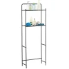 Gifi Equipement Douche^Étagère WC 2 niveaux en métal noir