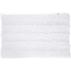 Gifi Aménagement Salle De Bain^Tapis de bain chenille 50x80cm polyester beige