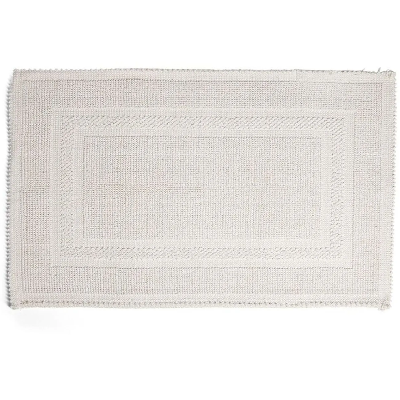 Gifi Aménagement Salle De Bain^Tapis de bain 100% coton blanc uni 70x50cm