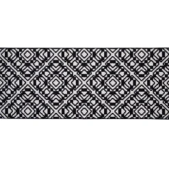 Gifi Nettoyage Et Entretien|Tapis de cuisine antidérapant absorbant imprimé tomette bleu 120x50cm