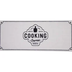 Gifi Nettoyage Et Entretien|Tapis de cuisine antidérapant absorbant inscription Cooking 120x50cm