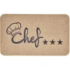 Gifi Nettoyage Et Entretien|Tapis de cuisine antidérapant inscription Chef 75x45cm