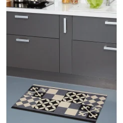 Gifi Nettoyage Et Entretien|Tapis de cuisine design géométrique