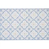 Gifi Nettoyage Et Entretien|Tapis de cuisine imprimé carreau de ciment bleu et blanc 80x50cm