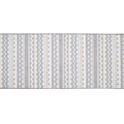 Gifi Nettoyage Et Entretien|Tapis de cuisine imprimé ethnique vert 120x50cm