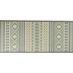 Gifi Nettoyage Et Entretien|Tapis de cuisine latex imprimé vert 120x50 cm
