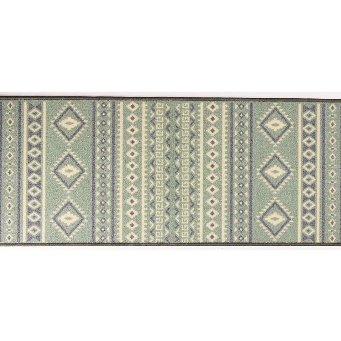 Gifi Nettoyage Et Entretien|Tapis de cuisine latex imprimé vert 120x50 cm