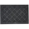 Gifi Nettoyage Et Entretien|Tapis d'entrée en polyester gris foncé