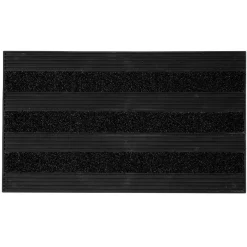 Gifi Nettoyage Et Entretien|Tapis d'entrée grattant noir gris ou noir vert