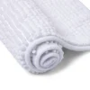 Gifi Aménagement Salle De Bain^Tapis de salle de bain chenille blanc 45x65cm