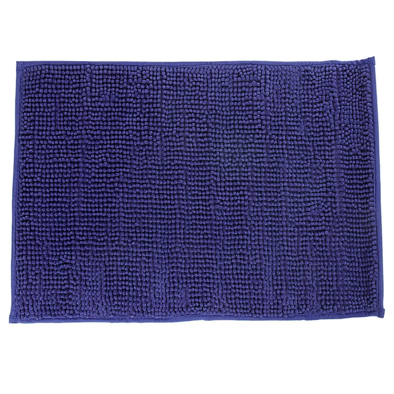 Gifi Aménagement Salle De Bain^Tapis de salle de bain chenille bleu