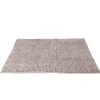 Gifi Aménagement Salle De Bain^Tapis de salle de bain chenille taupe grand modèle