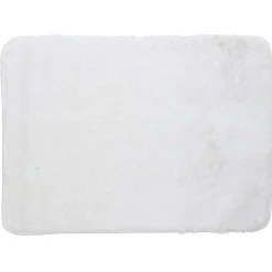 Gifi Aménagement Salle De Bain^Tapis de salle de bain uni blanc 45x75 cm