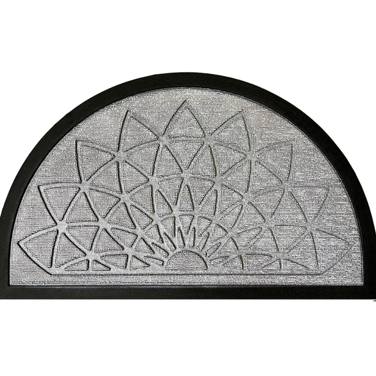 Gifi Nettoyage Et Entretien|Tapis d'extérieur demi lune motif rosace relief 45x75cm