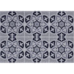 Gifi Nettoyage Et Entretien|Tapis extérieur antidérapant grattant carreau ciment bleu gris 75x45cm