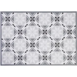 Gifi Nettoyage Et Entretien|Tapis intérieur extérieur vinyle décor carreau de ciment 70x49 cm