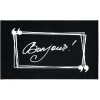 Gifi Nettoyage Et Entretien|Tapis phosphorescent anti-dérapant et absorbant L28 x 20 cm noir blanc