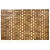 Gifi Aménagement Salle De Bain^Tapis salle de bain 100% bambou marron 72x45cm