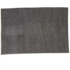 Gifi Aménagement Salle De Bain^Tapis salle de bain gris chenille