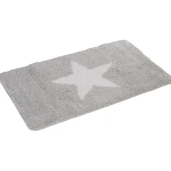 Gifi Aménagement Salle De Bain^Tapis salle de bain gris motif étoile
