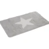 Gifi Aménagement Salle De Bain^Tapis salle de bain gris motif étoile 45x75 cm