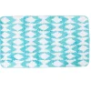 Gifi Aménagement Salle De Bain^Tapis salle de bain motif graphique bleu blanc