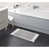 Gifi Aménagement Salle De Bain^Tapis salle de bain tissé motif ethnique beige noir