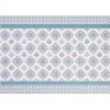 Gifi Nettoyage Et Entretien|Tapis vinyle imprimé géométrique bleu gris L. 70 cm