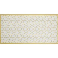 Gifi Nettoyage Et Entretien|Tapis vinyle imprimé graphique jaune L.99 cm