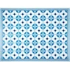 Gifi Nettoyage Et Entretien|Tapis vinyle motif carreau de ciment bleu et blanc 72x95cm