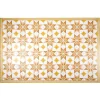 Gifi Nettoyage Et Entretien|Tapis vinyle motif carreau de ciment jaune et blanc 97x147cm