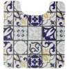 Gifi Aménagement Salle De Bain^Tapis WC pvc design carreau de ciment bleu